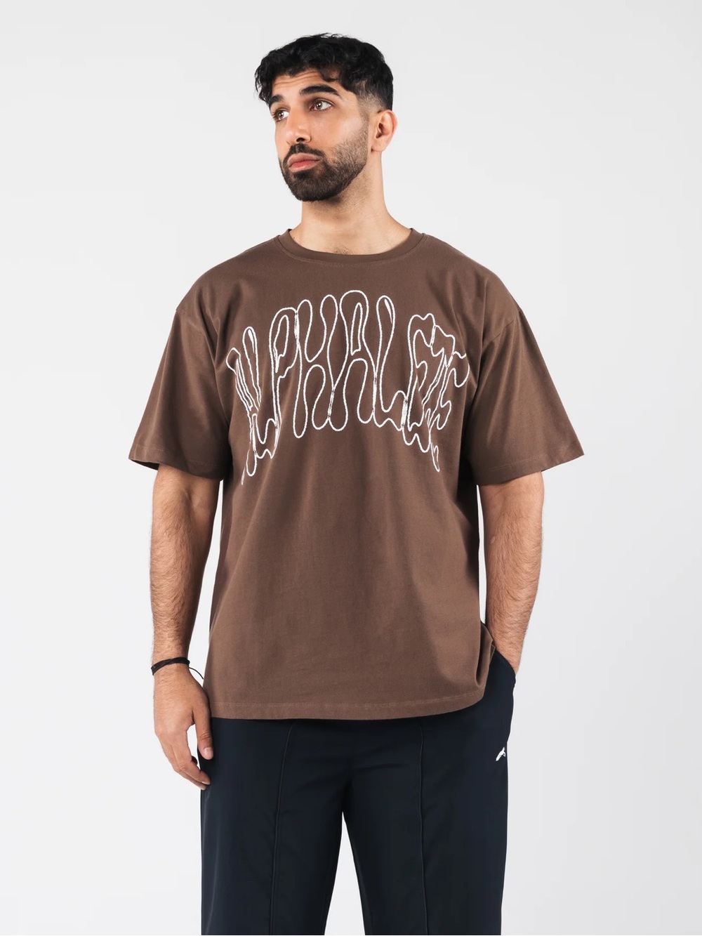 Alphalete Dark Brown Aire Tee